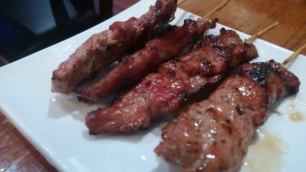 Moo ping (pork skewers)