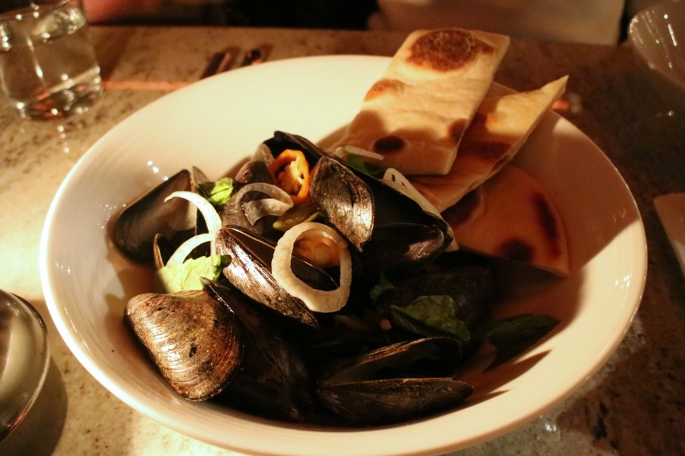 Steamed mussles